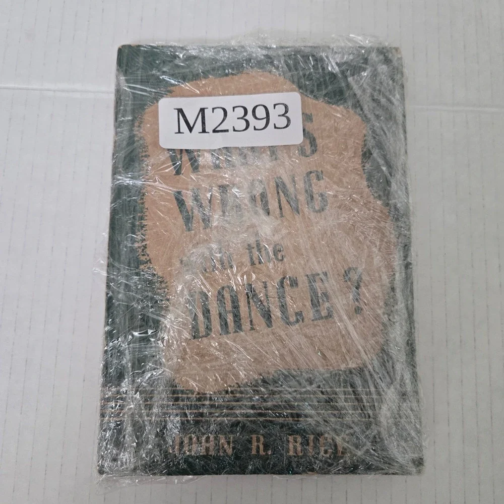 Vintage Whats Wrong With The Dance Booklet John R Rice Zondervan Religious Tract